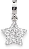 JEWELS BY LEONARDO Anhänger Clip & Mix Etoile • Ketten-Anhänger aus silberfarbenem Edelstahl • mit Zirkonia-Steinchen besetzter sternförmiger Einhänger • Clip S (3,5 mm Ø) • Schmuck Geschenk • 025681