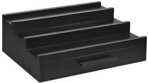 Generico Colonia de madera - Elegante organizador de perfumes | Elegante placa de culpa | Diseño compacto Colognes soporte para tocador, tocador, baño, dormitorio y armario