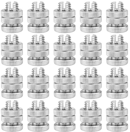 Croerma 20 conectores para cables con bornes de perno divididos, conectores para vallas eléctricas de aleación de aluminio para vallas eléctricas múltiples