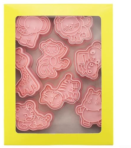 SiSinkal Lot de 8 emporte-pièces en Forme d'animaux pour Les activités de pâtisserie et Les friandises sucrées