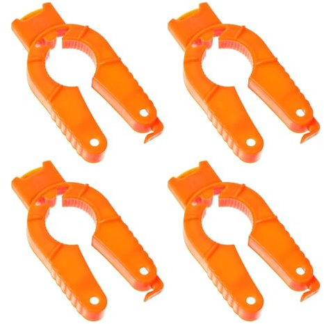 Plastic Bottle Cap Opener,4 PCS Bottle Openers Multifunctional Plastic Bottle Cap Opener Jar Water Bottle Opener Screw Top Twist Off Ring Pull Home and Kitchen Aid Weak