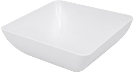 Asixxsix Lavandino per Bagno per Campers, Piccolo Lavabo Quadrato in Acrilico da Incasso, Supporto da Appoggio Leggero e Robusto con Foro di Scarico da 50 Mm, 11,3 X 11,3 X 5,59 Pollici