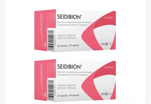 Seidiibion 60 Cápsulas Pack de 2 | Total 120 Cápsulas | Complemento alimenticio para preconcepción, embarazo y lactancia | Con DHA Omega-3, ácido fólico, hierro, yodo y vitaminas