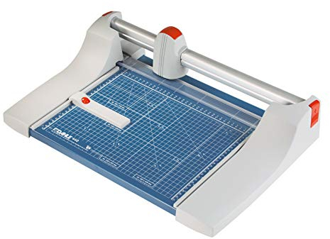 Dahle 440 Papierschneider (bis DIN A4, 35 Blatt Schneidleistung) 360 mm, blau