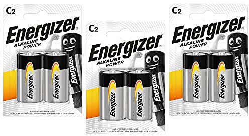 ENERGIZER Lot de 3 Blisters de 2 Piles Alcaline Power LR14 C