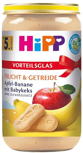 HiPP Apfel-Banane mit Babykeks, 6er Pack (6 x 250 g)