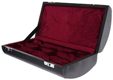Almencla Custodia da Trasporto in Legno + Borsa da Concerto Realizzato in Tela Morbida per Clarinetto B Flat