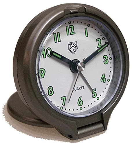 Mary-G A-802MT Despertador Plegable de Viaje Sonido in Crescendo (Diámetro: 5,8 cm) Gris
