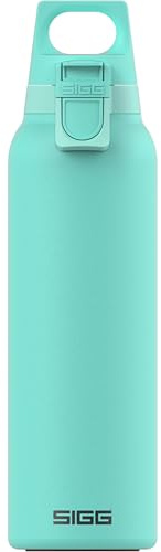 SIGG - Isolerad vattenflaska – termosflaska Hot & Cold One Light Glacier – med fruktfilter – läckagesäker – BPA-fri – 18/8 rostfritt stål – camping och utomhus – ljusblå – 0,55 l