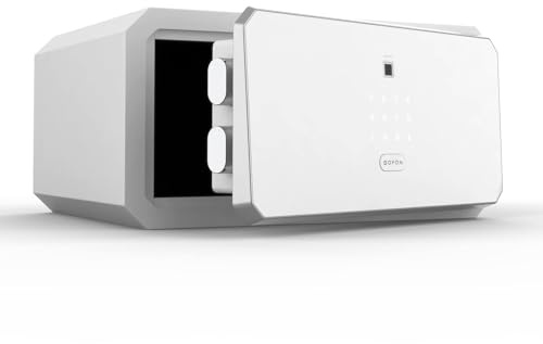BOFON Biometric Safe Box with Key, Security Box, Fingerprint Password,Safety Boxes for Home,W-Series 1.45 Cubic