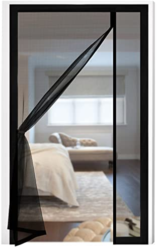 Fillis zanzariera magnetica, 90x210cm zanzariera in fibra di vetro porta del balcone apertura laterale tenda di mosca tenda magnetica porta tende per balcone soggiorno camera da letto porte