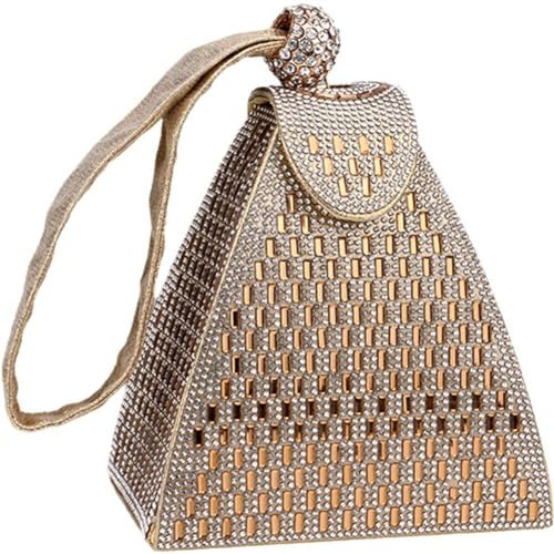Luxuriöse Abendtaschen in Pyramidenform Strasssteinen, Abendtasche Für Hochzeit, Verlobung, Cocktailparty, Nacht