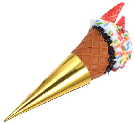 WHAMVOX Modèle de Crème Glacée Réaliste en PVC, Léger et Stable, Accessoire de Décoration pour Boutique et Photographie de Dessert,