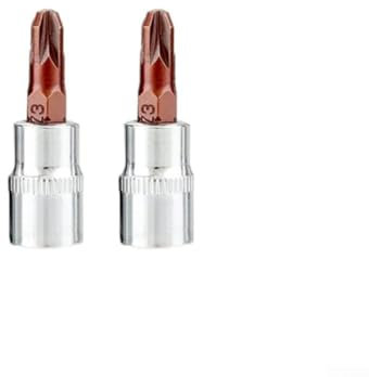 Set di 2 chiavi a bussola professionali con punte per cacciavite a croce PH1 PH2 PH3 per PZ1 per PZ2 PZ3, lunghezza 35,6 cm (PZ3)