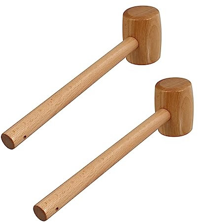 PartyKindom 2pcs Meat Mallet Crab Cracking Hammer Seafood Mallet for Tenderising Meat and Making Fish Cakes