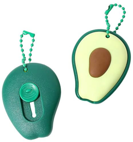 Keuyeo Lot De 2 Mini Couteaux Utilitaires en Forme D'avocat, Coupe-boîte Rétractable, Coupe-Papier pour Enveloppes, Coupe-Papier Portable avec Chaîne
