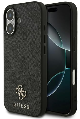 CG MOBILE Guess 4G Kleines klassisches Logo kompatibel mit MagSafe Hülle für iPhone 17 (Schwarz)