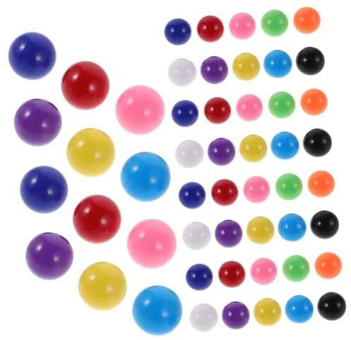 Kisangel 200 Bunte Kunststoff Kugeln für Murmelbahn 12mm Spielerische Lernhilfe mit Fester Struktur für Interaktive Klassenaktivitäten und Zufällige Farbe Zufälliger Stil