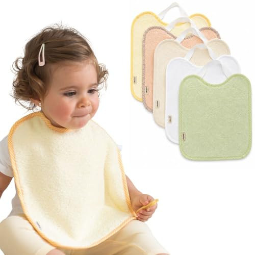 Bugalin Baberos bebe impermeables | Pack 5