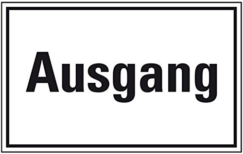 LEMAX® Türhinweisschild Ausgang, Kunststoff, 300x200mm