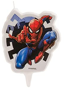 Spiderman 346187 - Candela FIGURINE 2D, in cera, multicolore, 5 x 2 x 8 cm