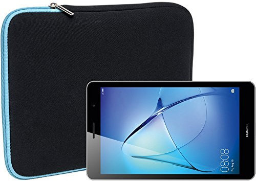 Slabo Tablet Tasche Schutzhülle für Huawei MediaPad T3 8.0 (Wi-Fi & LTE) Hülle Etui Case Phablet aus Neopren – TÜRKIS/SCHWARZ