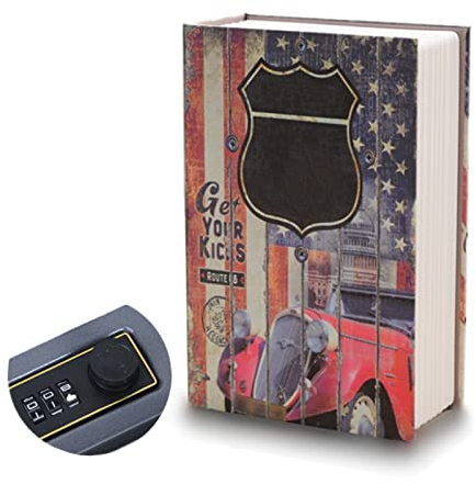 Buchtresor, Secret Book Sicher, Safe Box Buch, Safe Dose mit Sicherheit Zahlenschloss, Versteckte Passwortsperre versteckte Geldkassette für Geld, Schmuck, Buch und Reisepass