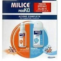 MIlice PidoKO Kit Azione Completa Olio Antipediculosi e Shampoo Complementare