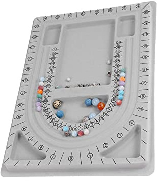 HAIYUCHUANQIQI Bead Design Board Jewelry Design Storage Box DIY Jewelry Making Tray for Necklaces, Bracelets, Jewelry Making Tools(9.45 x 12.6 inchs)