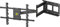 FORGING MOUNT Staffa da Parete per TV ad Angolo Lungo 92cm, Supporto Girevole Regolabile in Altezza per TV 42-82, VESA 600x400, Capacità 65 kg