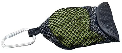 outdoorer Asciugamano in microfibra PackDRY S in oliva, asciugamano per lo sport in microfibra, ultraleggero e piccolo ingombro