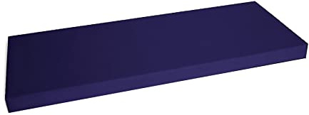 Roseley Waterproof Garden Bench Cushion Outdoor Swing Seating Pad Thick Foam & Washable Cover [2 Seater, Navy Blue], 108 x 45 x 6cm