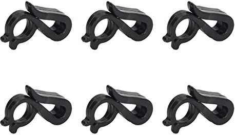 Reusable Christmas Light Clips Gutter Light Clips 120 Pcs Outdoor Gutter Hook for Party Festival Christmas Hooks Hardware (Black)