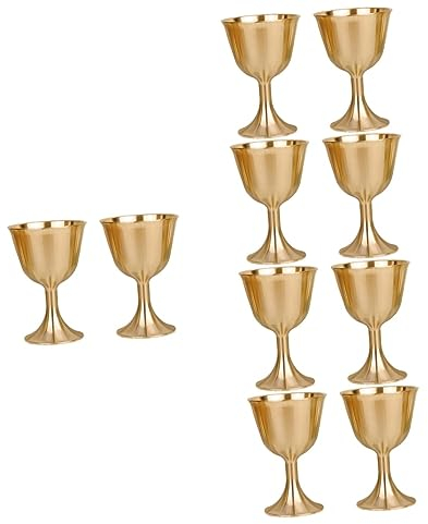 BESTonZON 10pièces Coupes Laiton Décoratives De Design Rétro Élégant Pour Mariage Et Décor Intérieur Pour Offrandes Ou à Vos Proches