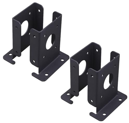 Rurunklee Pergola Post Base Brackets - 4X4 Post Bracket Pergola Post Base,Rust-Proof Steel Pergola Anchors, Stable Support, for Concrete Floors, Wood Posts