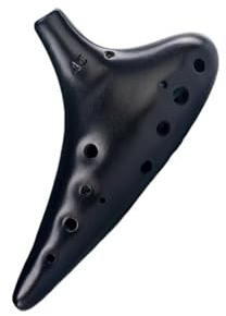 Okarina Okarina-Instrument 12-Loch-Okarina-Instrument Okarina-Noten schwarze Keramik 12-Loch-Okarina mattiert Wechselstrom