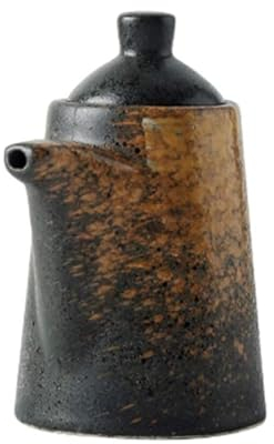 Distributeur d'huile et de vinaigre Bouteille d'huile en céramique vinaigre/distributeur de sauce de soja, petite bouteille de distributeur d'huile d'olive vintage étanche Décor de cuisine de ferme