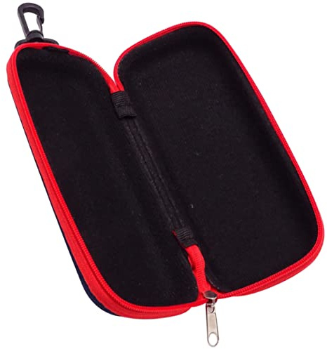 Vaguelly Kazoo Robuste Aufbewahrungstasche mit Reißverschluss aus Aufbewahrung Eva Kazoos Rillen Design Fassungsvermögen 2 Kompakte Zufällige Farbe und Rucksack