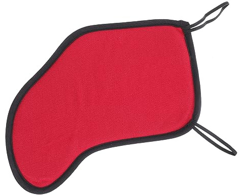 Geigenkinnhalter aus Baumwolle 1 Stück für 3/4-4/4 Violine Rot | Bequemes Zubehör für Lange Spielzeiten, Weiche Ausführung für Profis und Anfänger