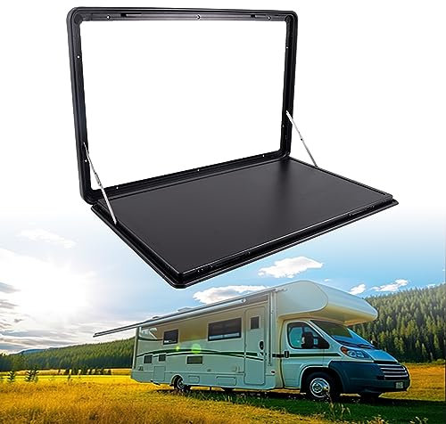 Externer Klapptisch für Wohnmobile, externer Hängetisch für Wohnwagen, hängender Esstisch aus Aluminium zur Wandmontage, Klapptisch, maximale Tragkraft 25 kg, perfekt für Wohnmobile und Wohn