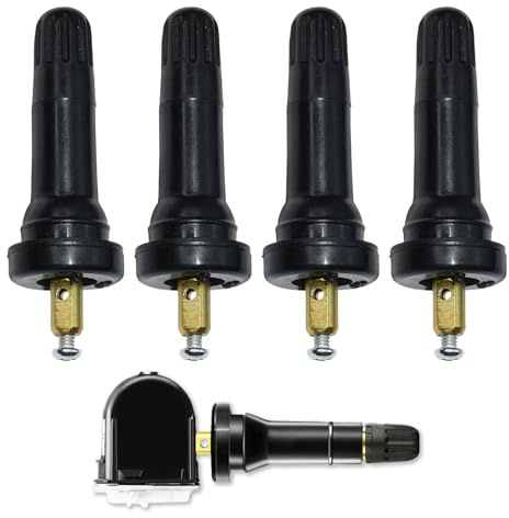 4-Stück Reifendrucksensor,Reifendruckkontrollsystem,Ventileinsatz Auto,Autoreifen Ventil für Autoreifen Ventil,Reifendrucksensoren,Ventil Ersatz Kit,Gummiventil Repair Reifendruck Sensor Zubehör