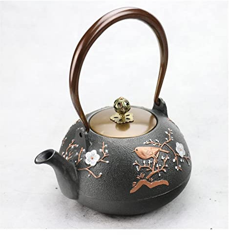 CWLPSL Tetera de Hierro, Tetera de Hierro Fundido, Tetera de Hierro de maní, Tetera, Juego de té, teteras
