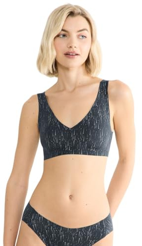 Sloggi Zero Feel 2.0 Soutien-Gorge Festif pour Femme Noir Taille L, Combinaison Noire., L