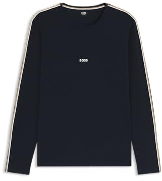 BOSS Unique Ls-Shirt 10259900 02 Pyjama à Manches Longues, Bleu foncé 403, XXL Hommes
