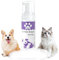 Aomig Wasserloses Trockenshampoo für Hunde Katzen Kleintiere Schnelle Sanfte Reinigung mit Pflegenden Pflanzenextrakten Ohne Alkohol Schaumformel Rückstandsfrei für Reisen empfindliche Haut (150ml)