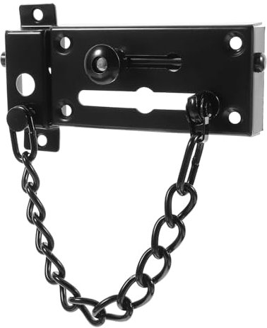 UKCOCO 1set Serratura Di Sicurezza Per Porta Catena Acciaio Inossidabile Facile Da Installare Design Rinforzato Per Appartamenti Hotel e Dormitori Protezione Per La Privacy e La Sicurezza