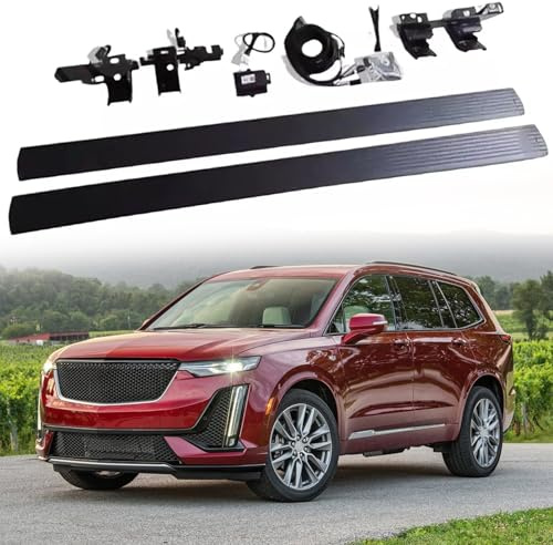 Marchepied déployable pour Cadillac XT6 2019-2024 - Lot de 2 barres Nerf