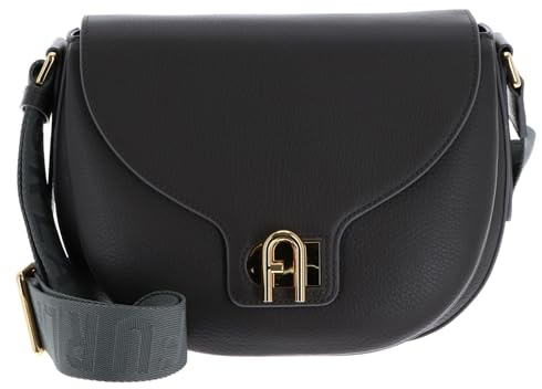 Furla Leder Umhängetasche Lotus Crossbody Bag Urban Gray + Toni Urban Gray dunkelgrau