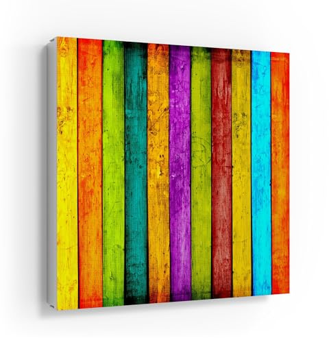 DEQORI Caja para llaves con impresión UV, diseño de tableros de colores, aprox. 30 x 30 cm, caja para llaves plana y moderna con diseño impreso, caja de pared para pasillo, oficina, apartamento y