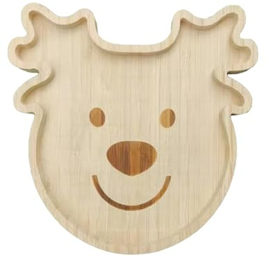 Dtaigou Plateau de service de Noël – Planche de service en bois de Père Noël pour charcuterie | Assiette de rangement des aliments de cuisine, centre de table pour viandes, fruits, casse-